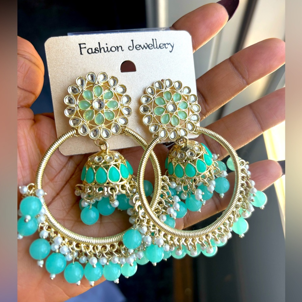 Bollywood style fashion earrings